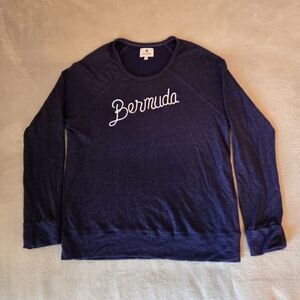 Navy Blue Bermuda Sweatshit